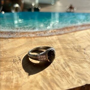 Smoky Quartz Judith Ripka Sterling Silver Ring